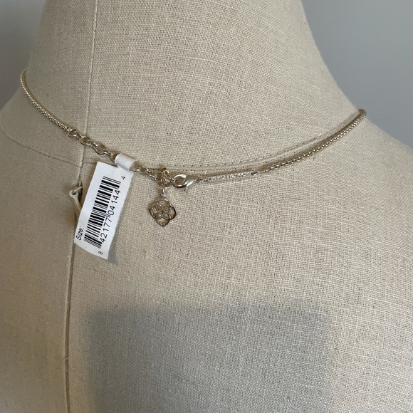 NWT- Kendra Scott Lilith Y Necklace Gold with Black Stone - Picture 5 of 6